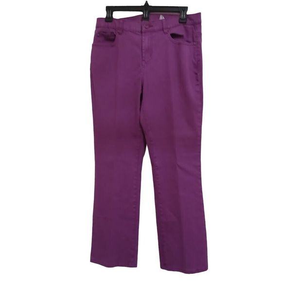 Womens Jeans Size 10P Mauve Flex Denim Straight Leg DG2 by Diane Gilman - Picture 3 of 8